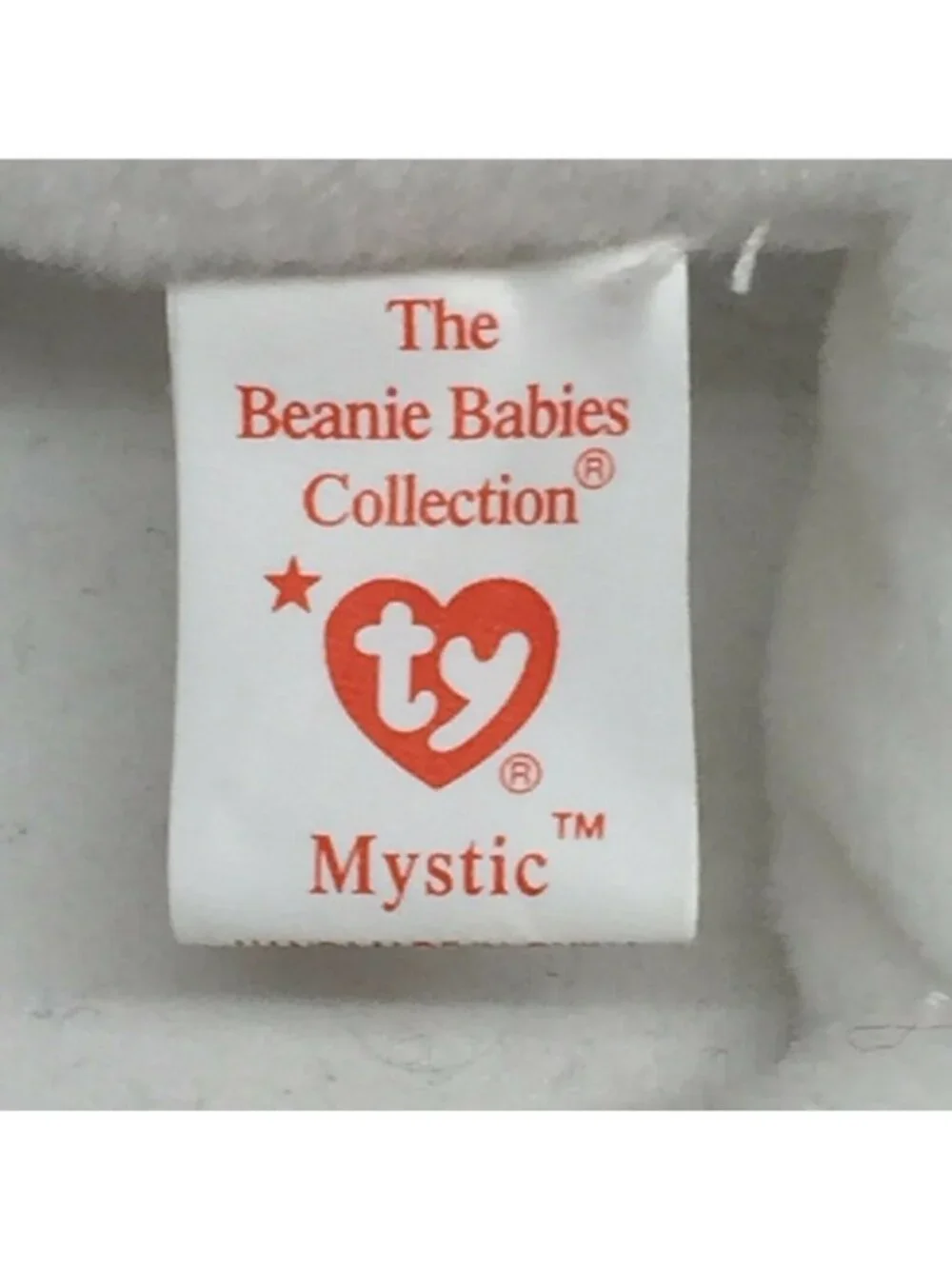 Ty Beanie Baby Mystic Unicorn Plush Toy White With Tags 1994 Vintage Collectible